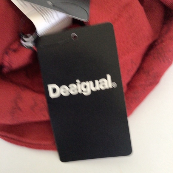 DESIGUAL FOULARD LARGE RECTANGULAR WOOL SCARF NWT - Picture 8 of 16